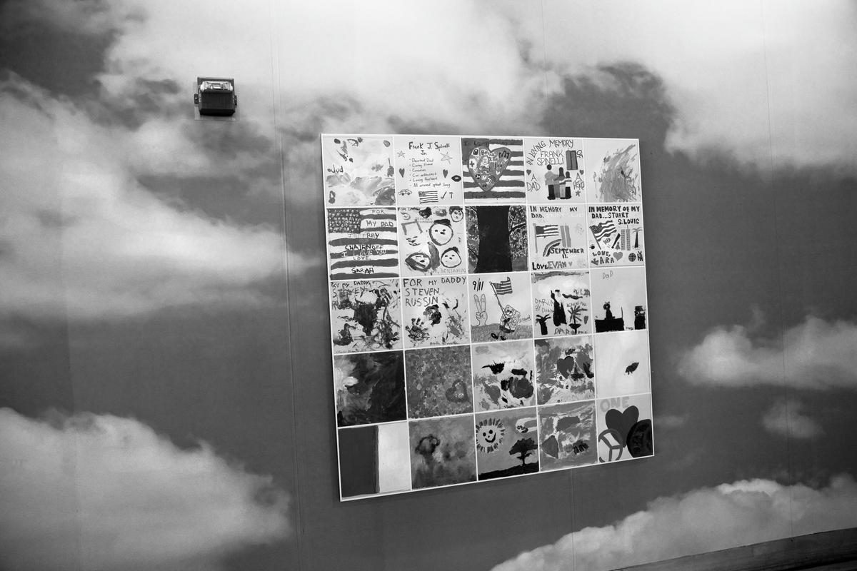 USA. NEW YORK. A children's school project attaches messages from the children on the wall surrounding the reconstruction of the Twin Tower area. The September 11 attacks were a series of four co-ordinated terrorist attacks by the Islamic terrorist group al-Qaeda on the United States on the morning of Tuesday, September 11, 2001. 2007