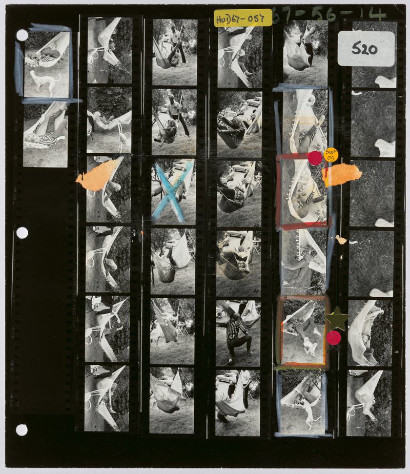Contact sheet of Jane Fonda for Sunday Times