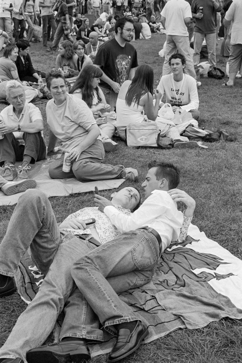 GB. WALES. Cardiff. Mardi Gras Gay Pride day in Cathays Park. 2004.