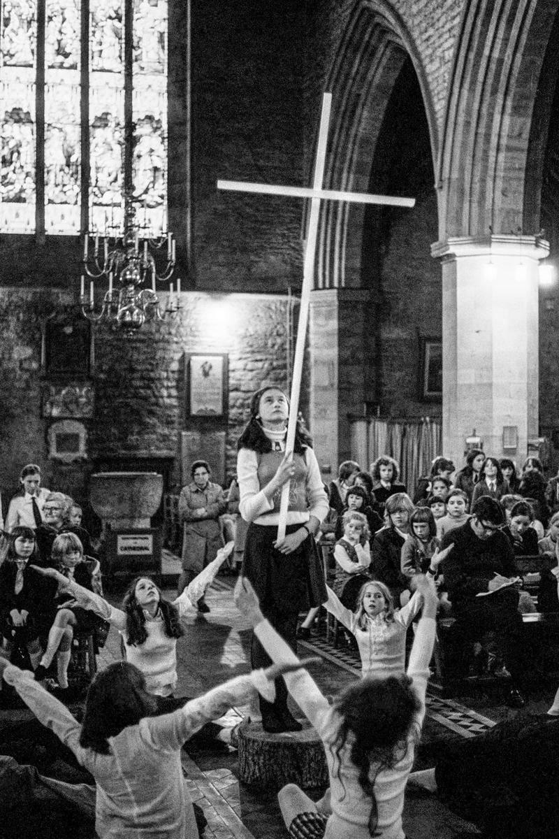 GB. WALES. Brecon. Special service for children, in the Cathedral. 1973.