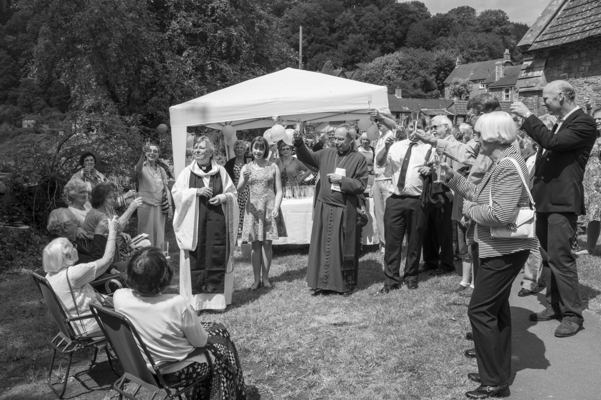 GB. WALES. Tintern. 10 year anniversary of Rev Nora with the Bishop in attendance. 2014.