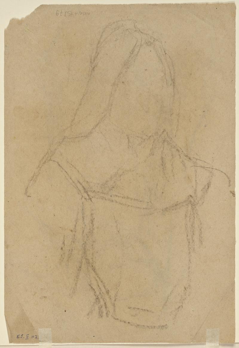 Study of a seated Breton girl