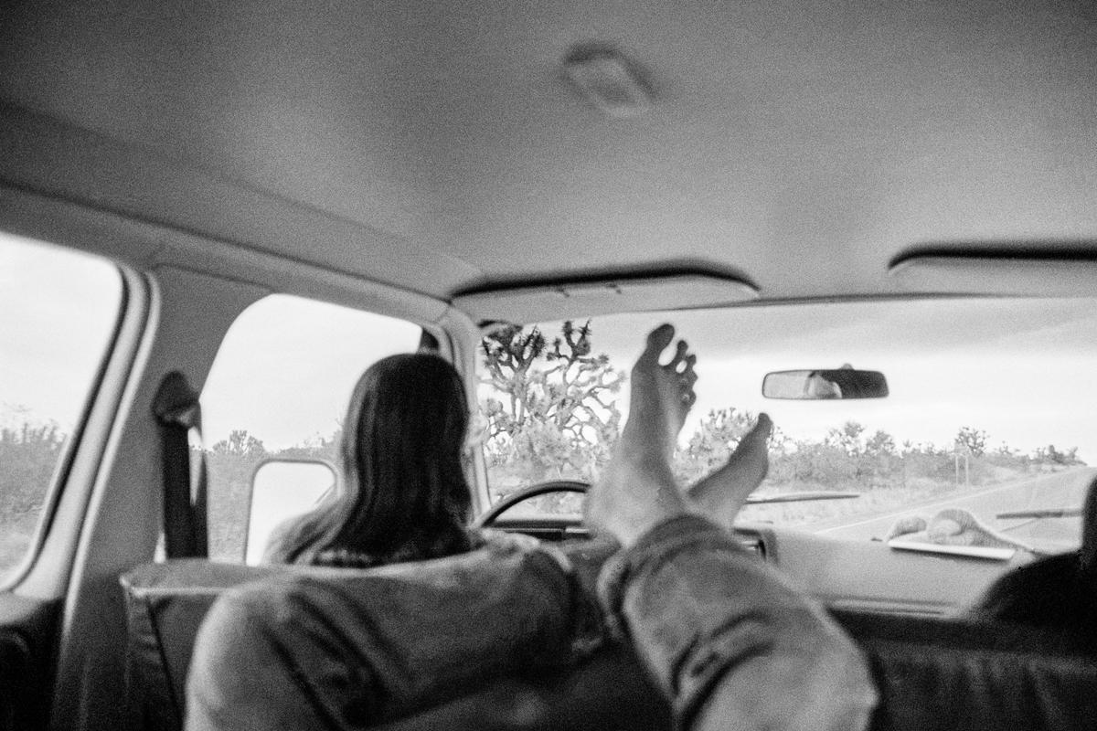 USA. ARIZONA. On the road from California to Arizona via Joshua Tree Forest. 1979.