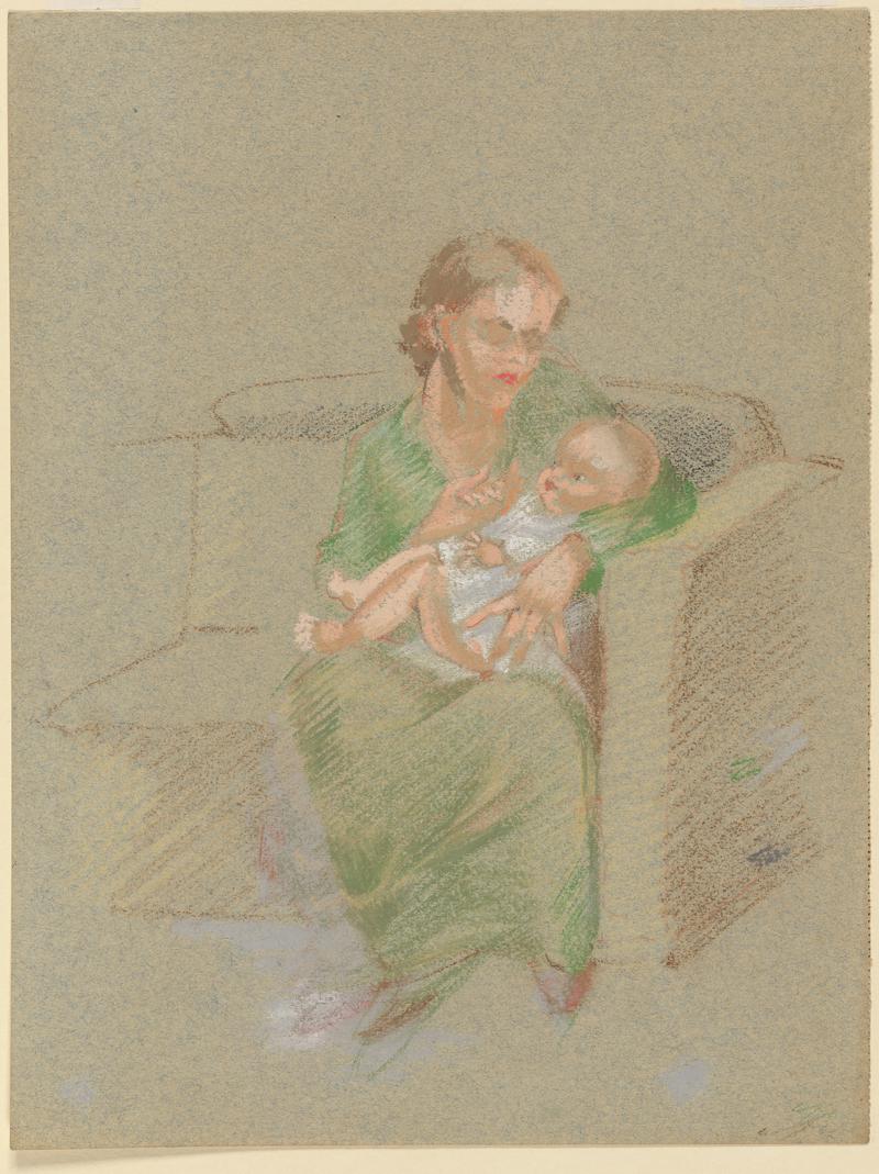 Lady with baby