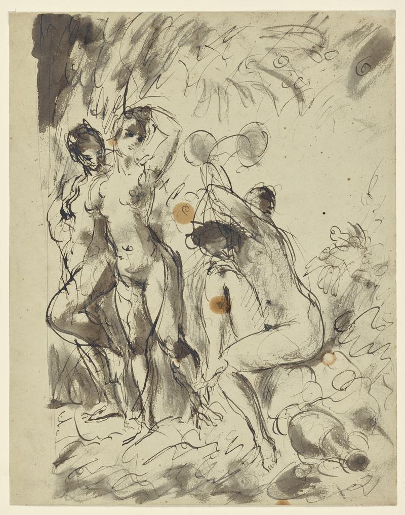 Three Women in a Sylvan Setting