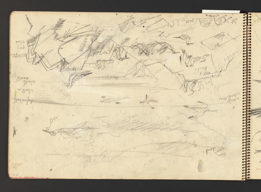 Sketchbook: Broadhaven, Druidstone, St Brides, Renney Slip, Grassholm, ship on rocks, scallops