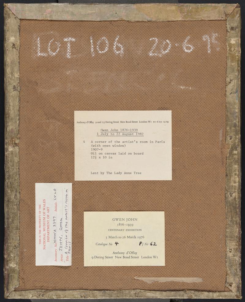 Cornel o Stafell yr Artist ym Mharis