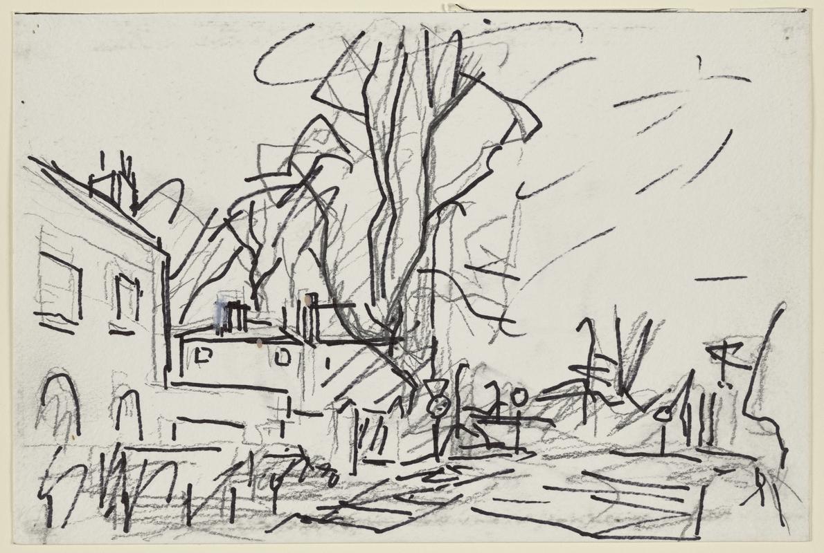 Study for 'Park Village East, Winter'