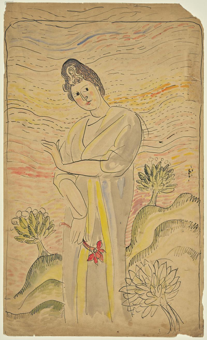 Standing Oriental Figure