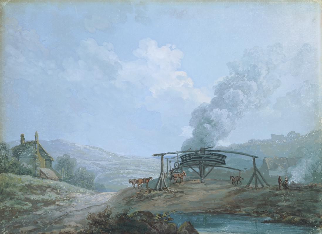 Landscape with a mine