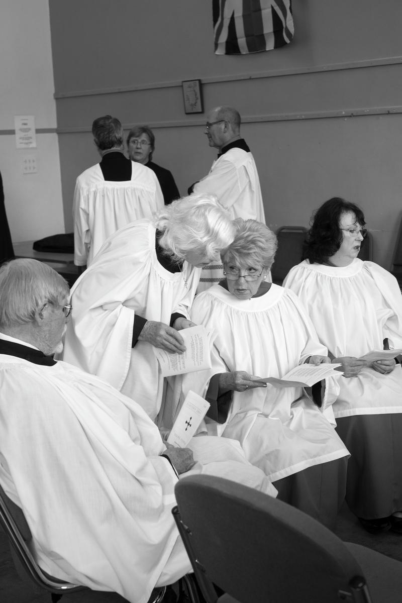 GB. WALES. Tintern Abbey. Sung Vespers. Address by Archbishop Rowan Williams. Attended by Bishop of Monmouth. 2014