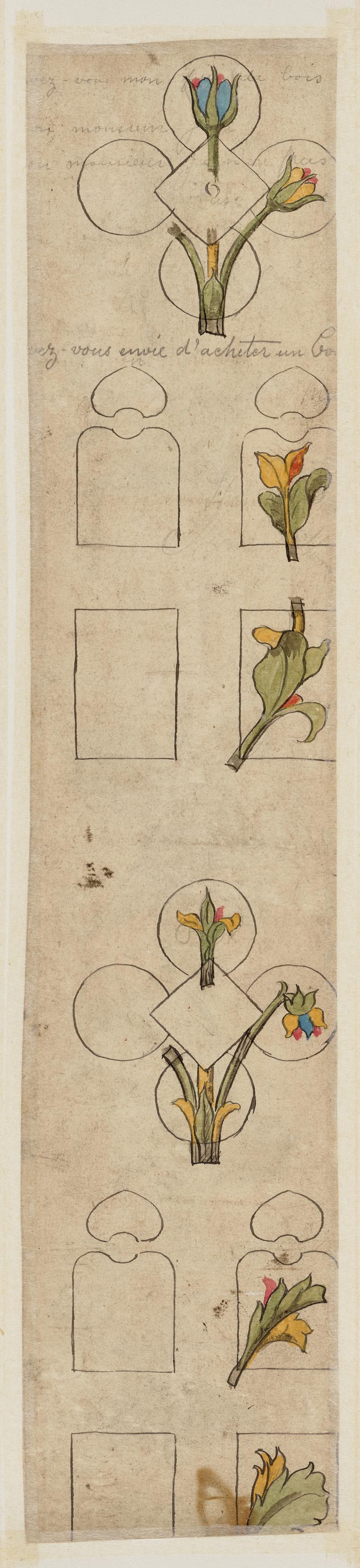Designs for inlay, Cardiff Castle
