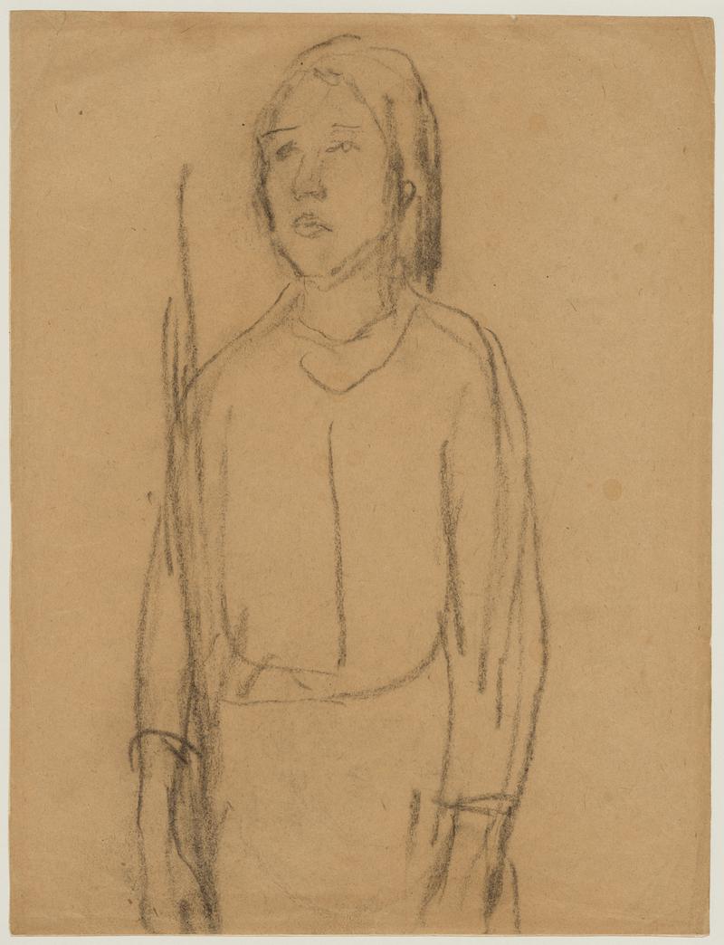 Woman Holding a Palm