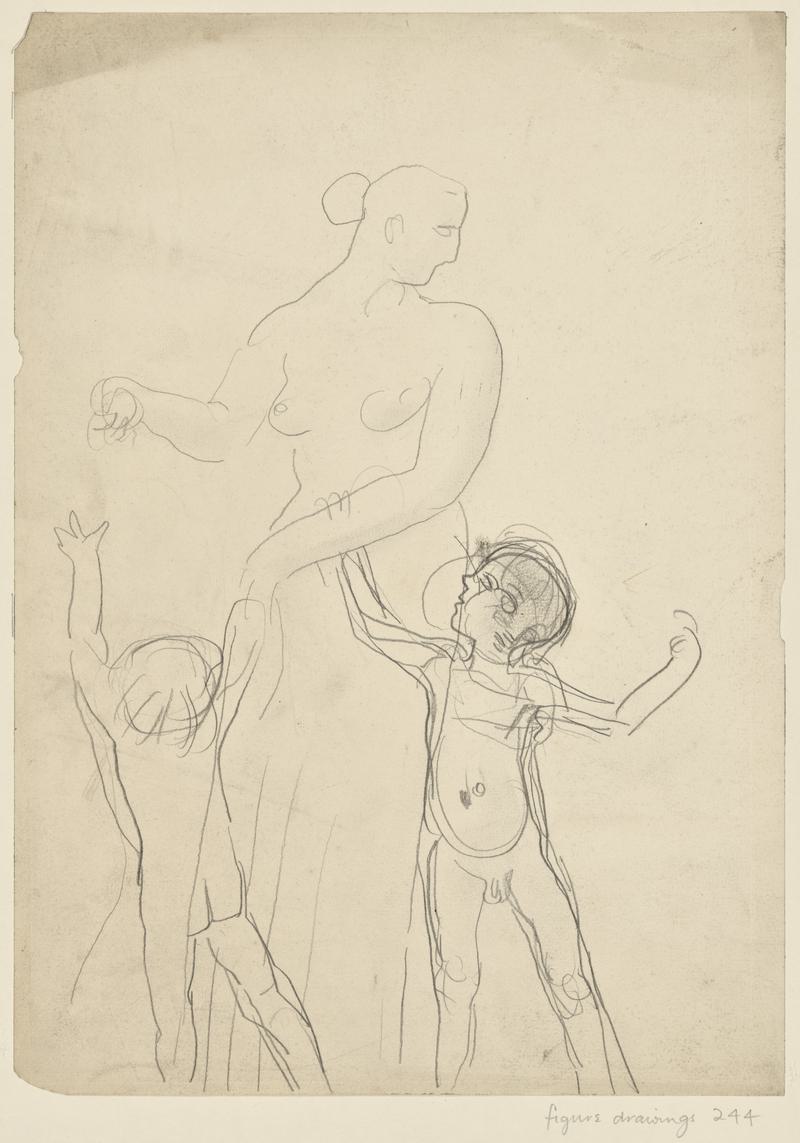 Woman with Two Small Children