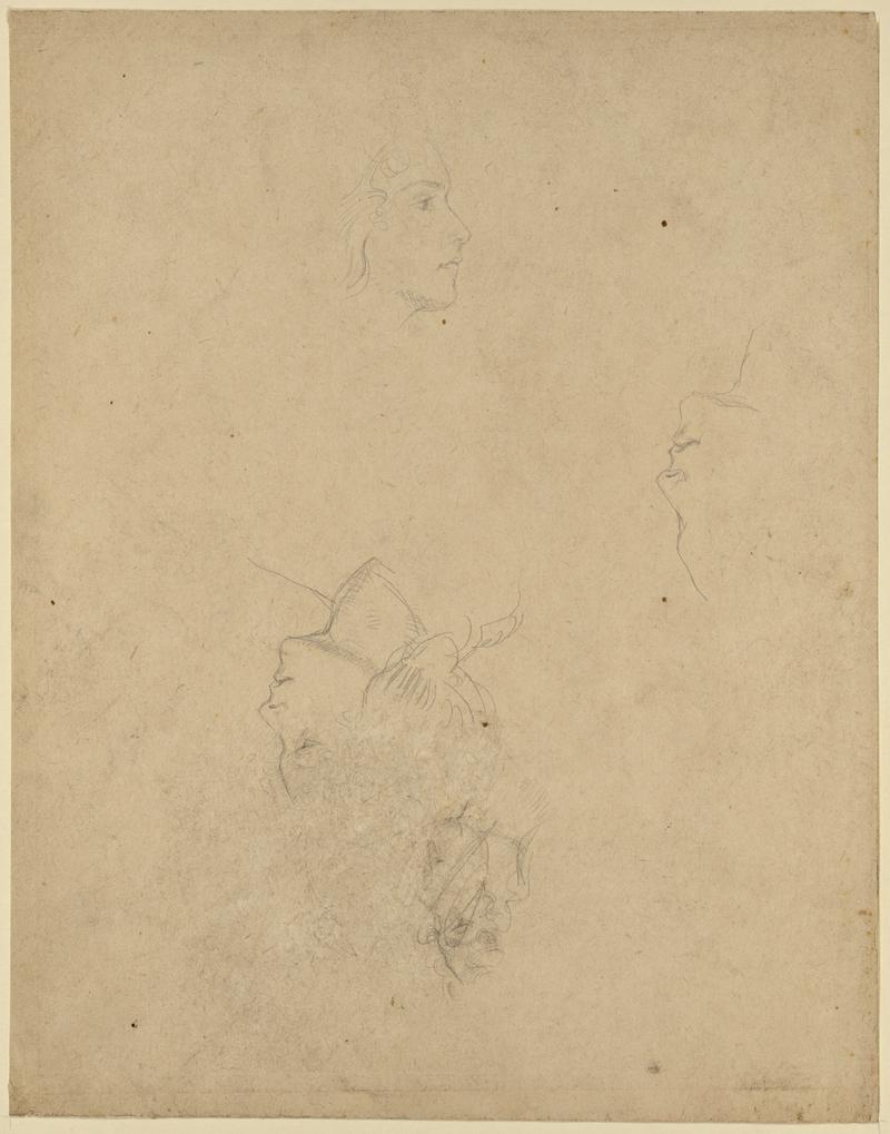 Four Sketches of a Woman in Profile