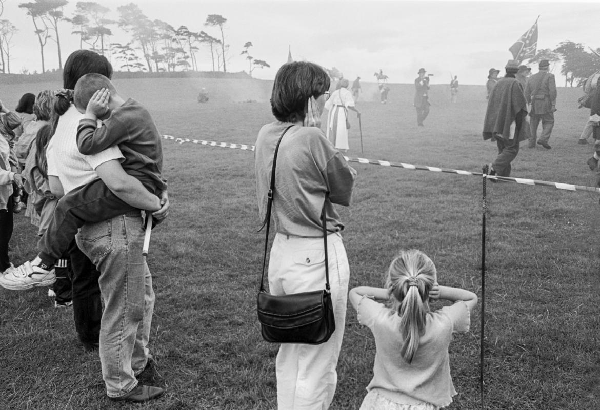 GB. WALES. Margam Park. American Civil War re-enactment event. 1997.