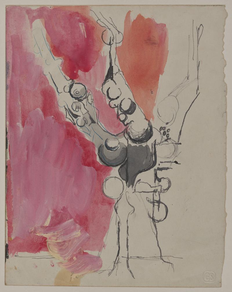 Study of tree in garden at Menton