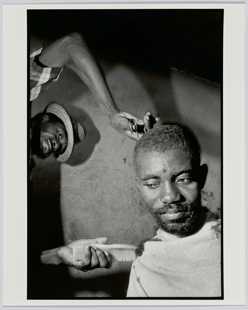 Port-au-Prince. Haircut in La Saline. Haiti