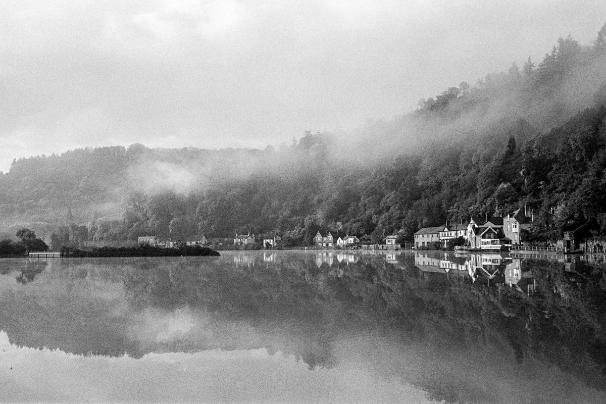 GB. WALES. Tintern. Flooding. 1976.