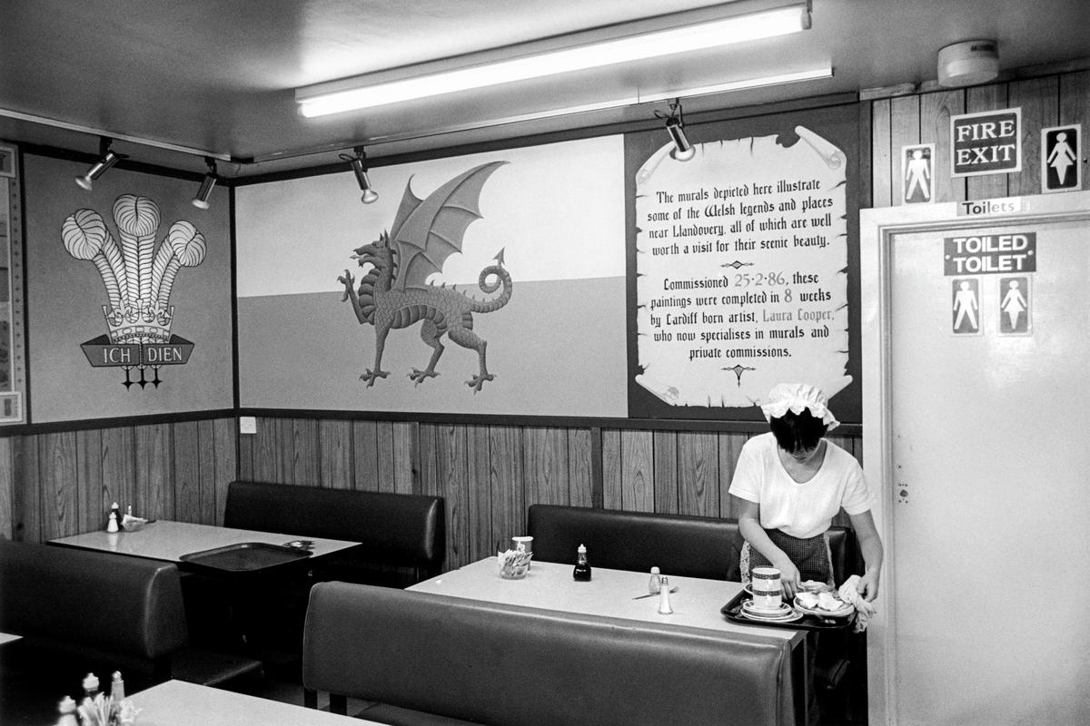 GB. WALES. Llanwrtyd Wells. The Bog Snorkling cafe. 1997.