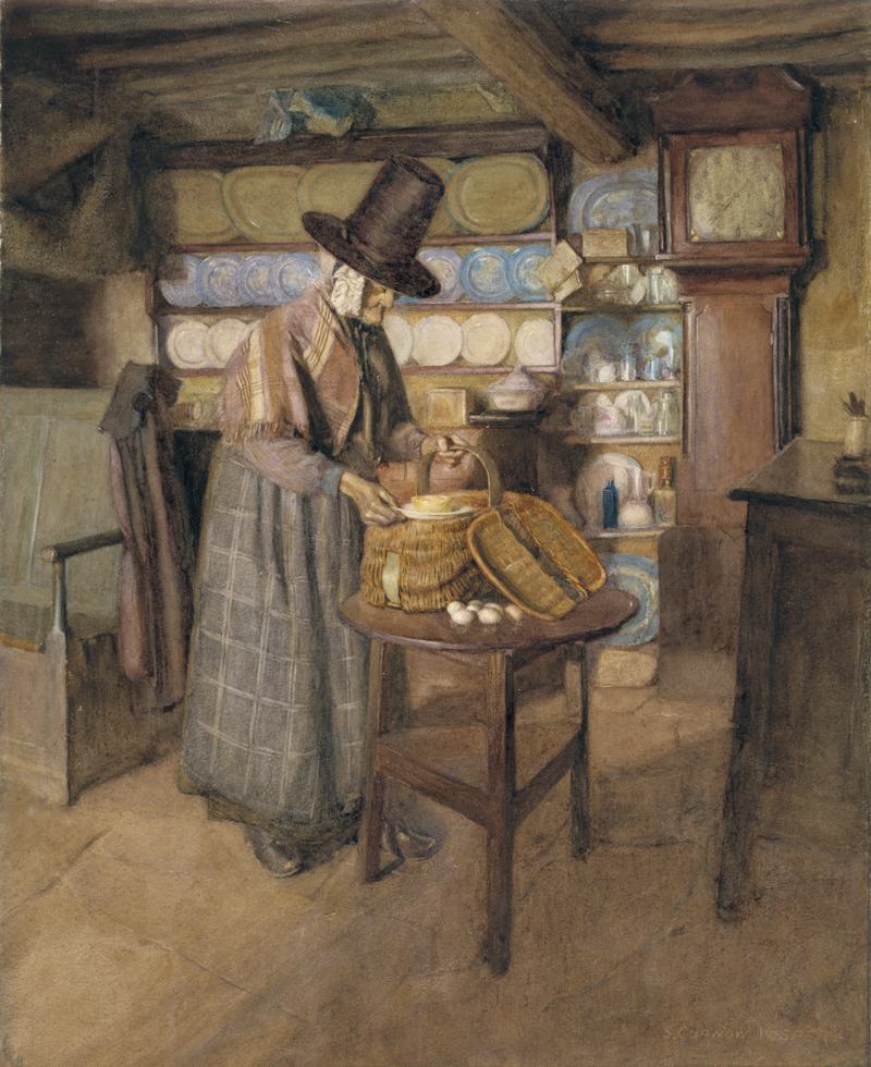 Market day in old Wales