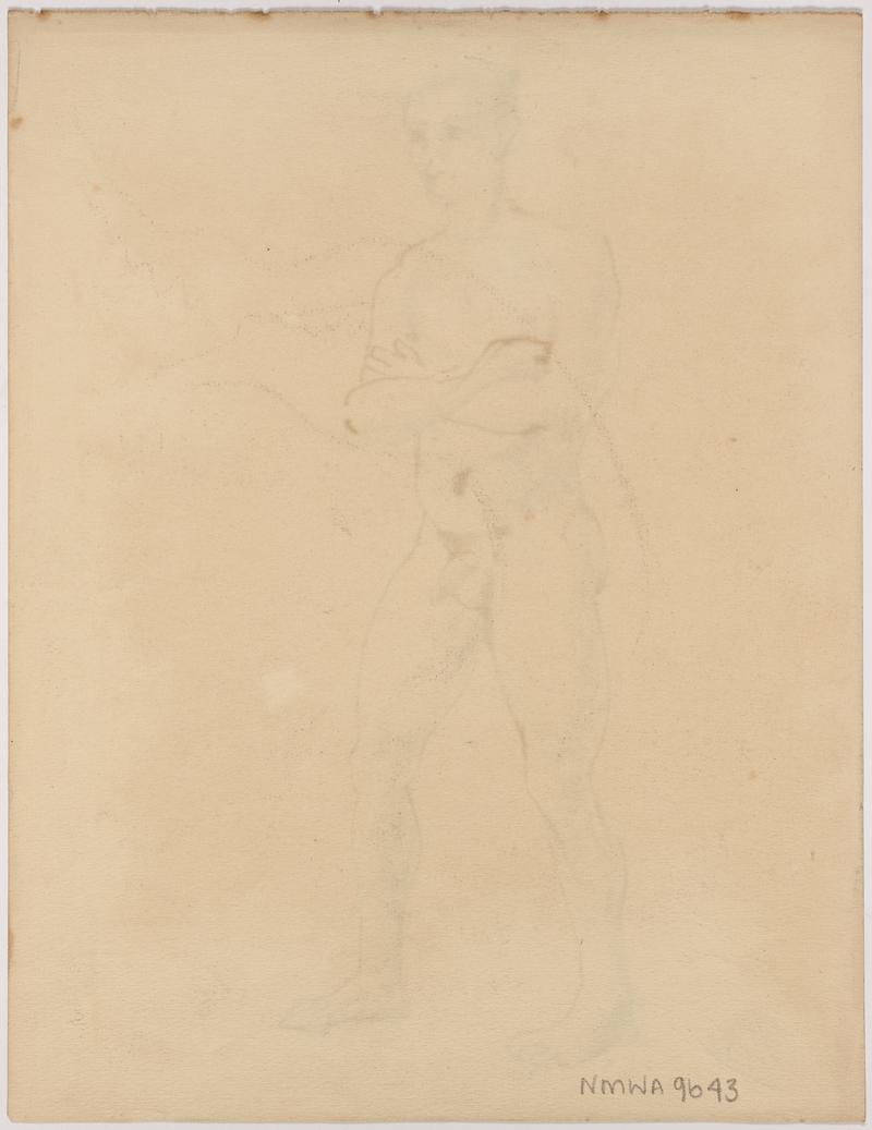 Male nude, standing