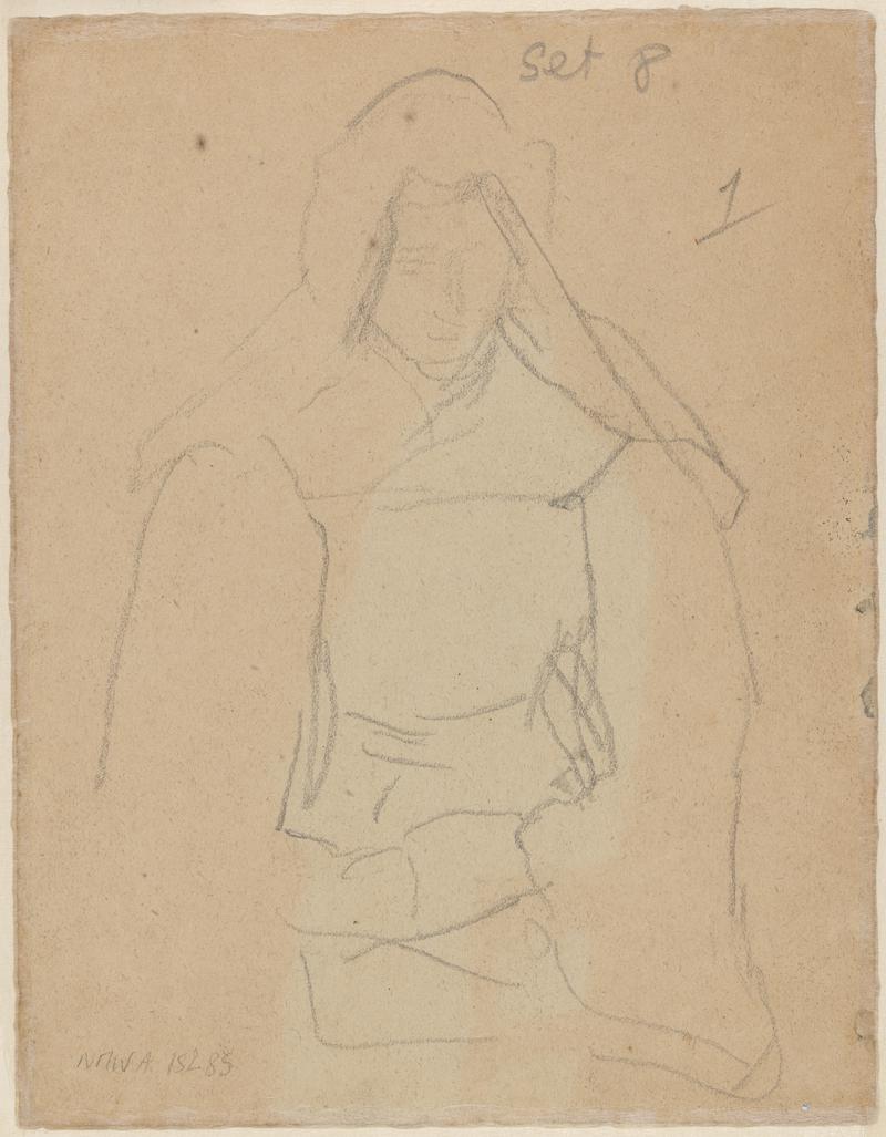 Woman standing in church