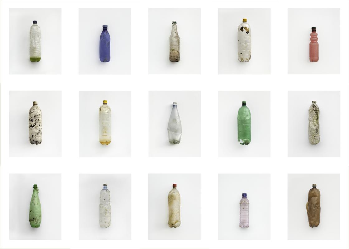 Bottle Grid, 2012 - Photographic Print - Bottles Grid, Pembrokeshire, Wales 2012 - 15 x  pigment prints