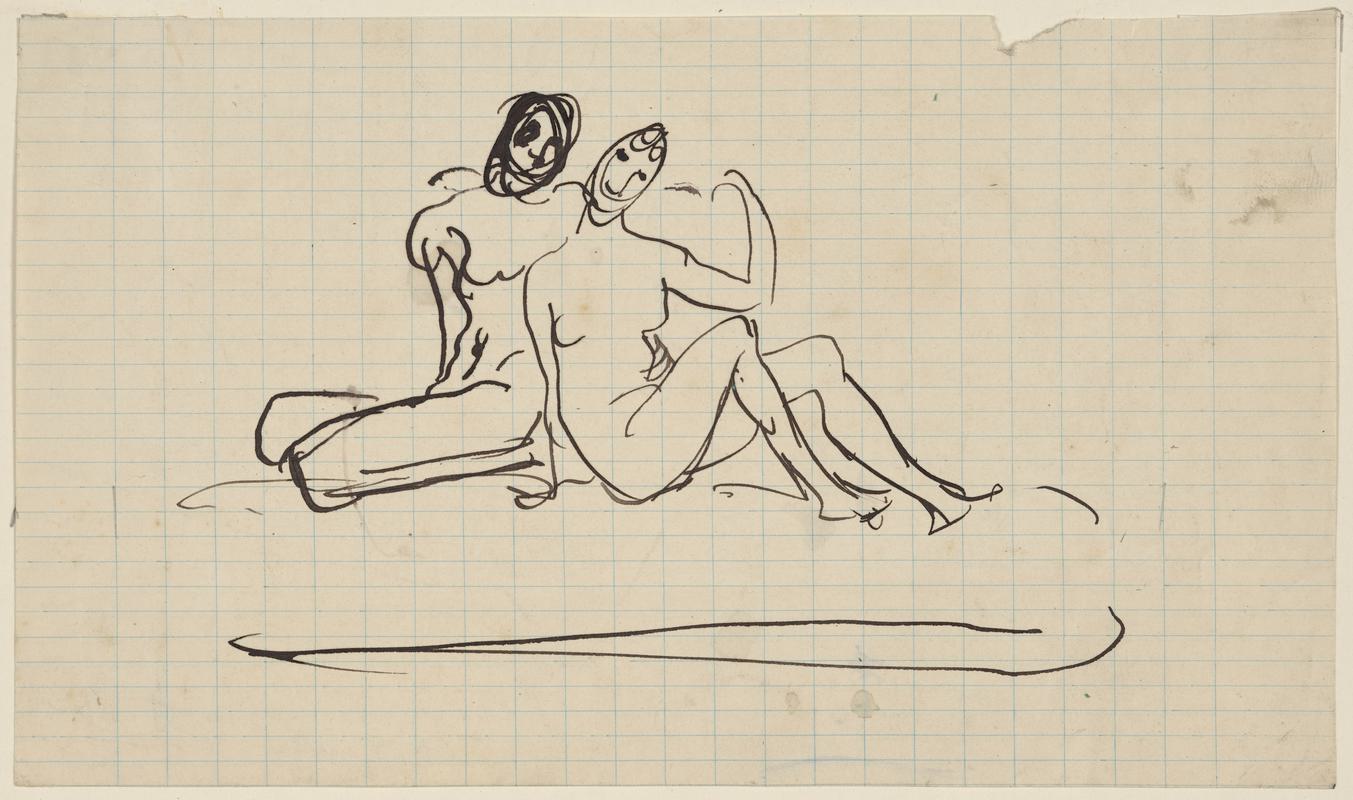 Two Seated Nudes