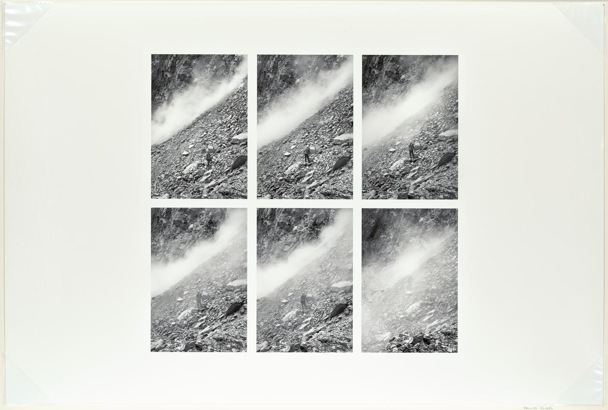 Man and Landslide
