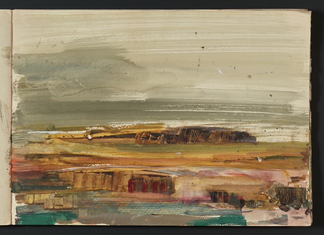 Sketchbook: Skomer landscape, Pluto the pigeon
