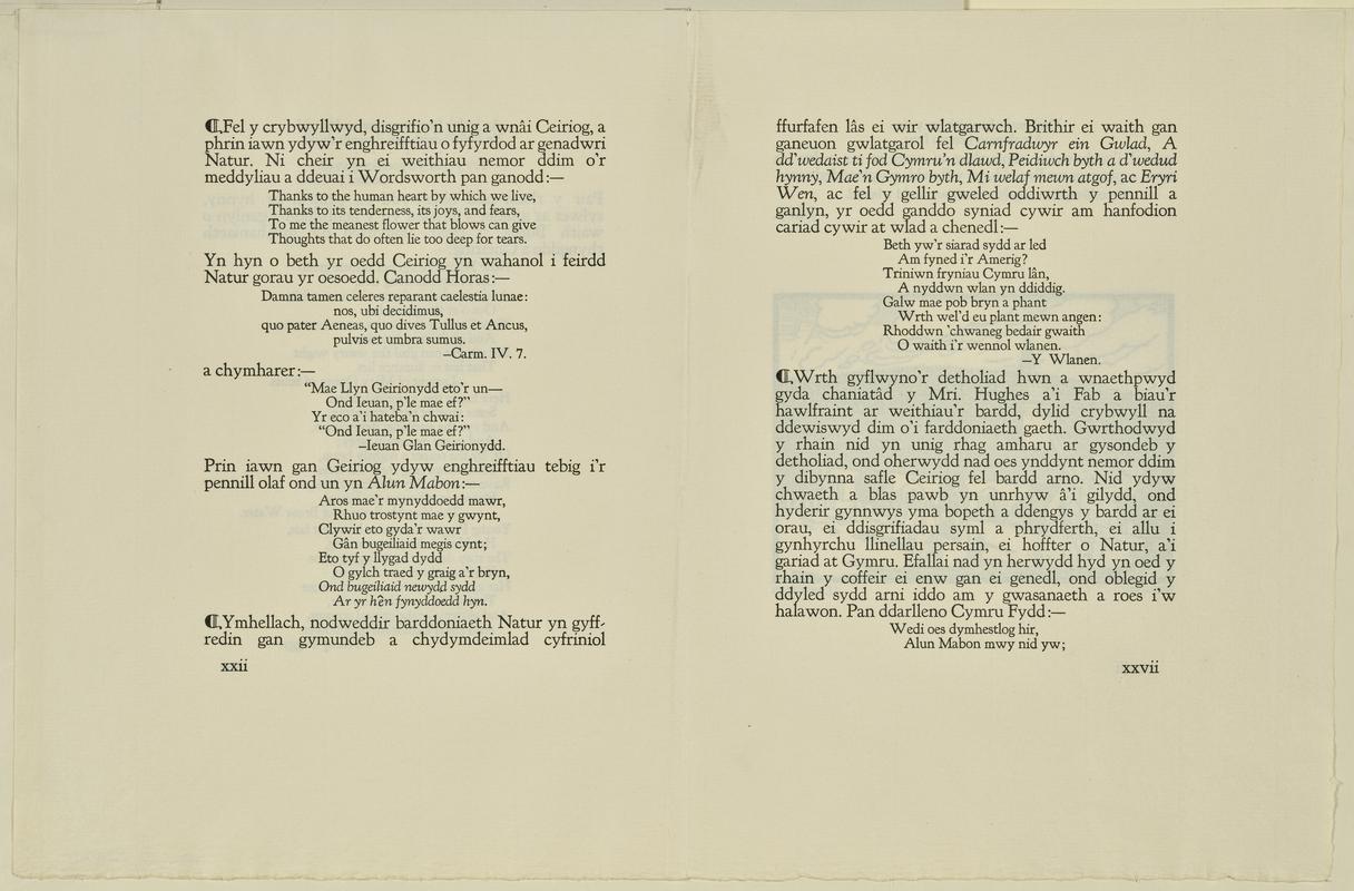 Caneuon Ceiriog detholiad