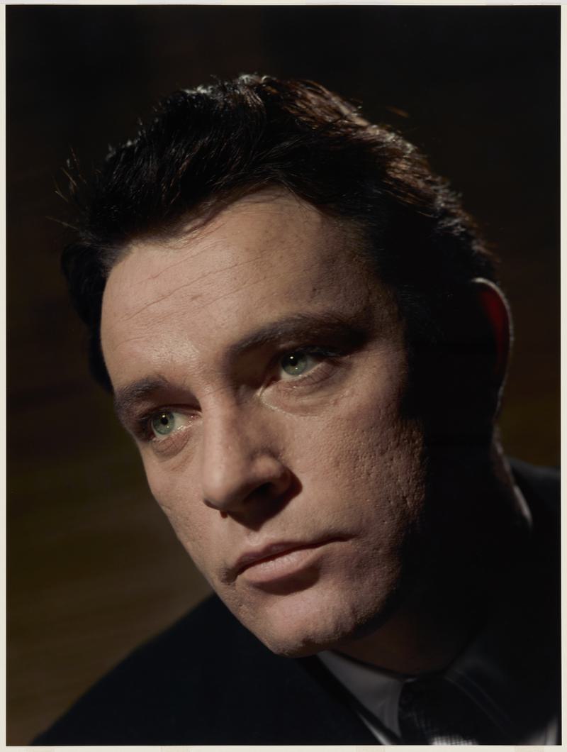 Richard Burton - Photographic print - this is one of two modern prints made in 2012 from an original Transparency [ NMW A 29532 ] by Angus McBEAN, this is the version of the two prints NOT to be used when displayed. NMW A 29987 is its twin.