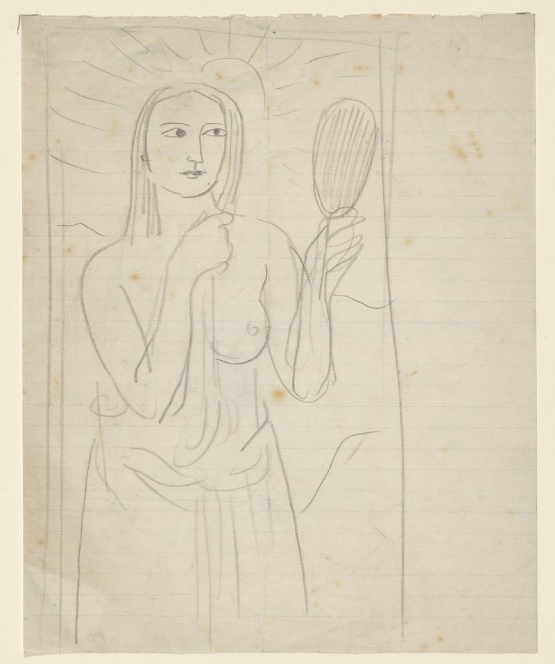 Woman Holding a Mirror