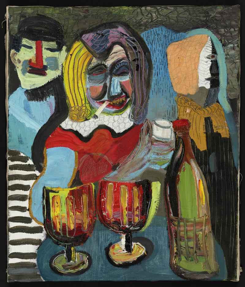 Untitled (Women smoking with Wine)