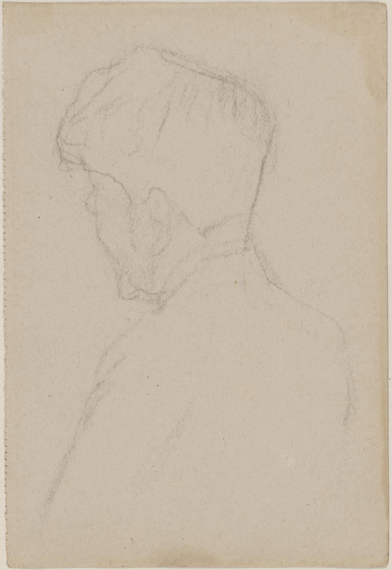 Study of left side of man's head