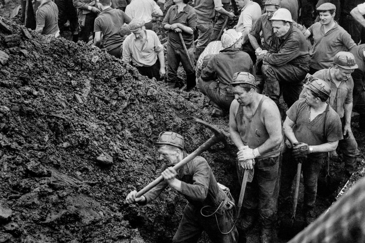 GB. WALES. Aberfan. The Aberfan disaster was a catastrophic collapse of a colliery spoil tip in the Welsh village of Aberfan killing 116 children and 28 adults. It was caused by a build-up of water in the accumulated rock and shale which suddenly started to slide downhill in the form of slurry. 1966.