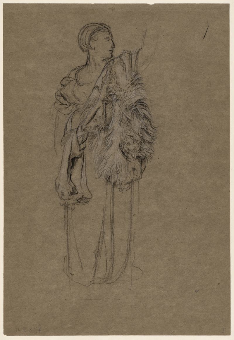 Study for figure of Courage for St. George Mosaic