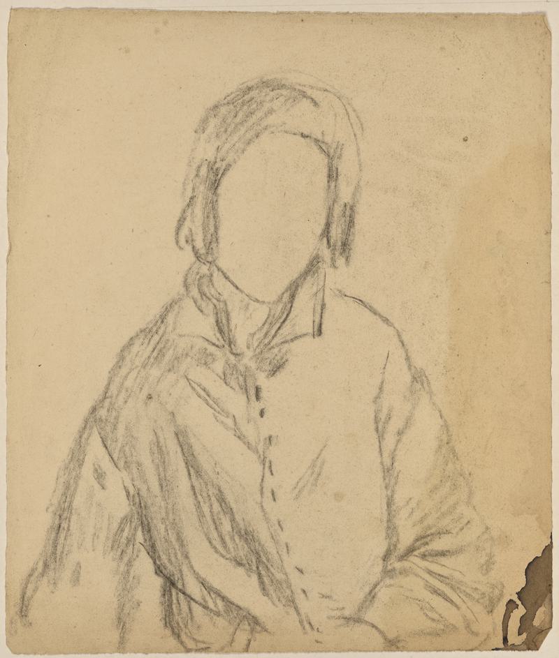 Study of Woman with No Facial Features