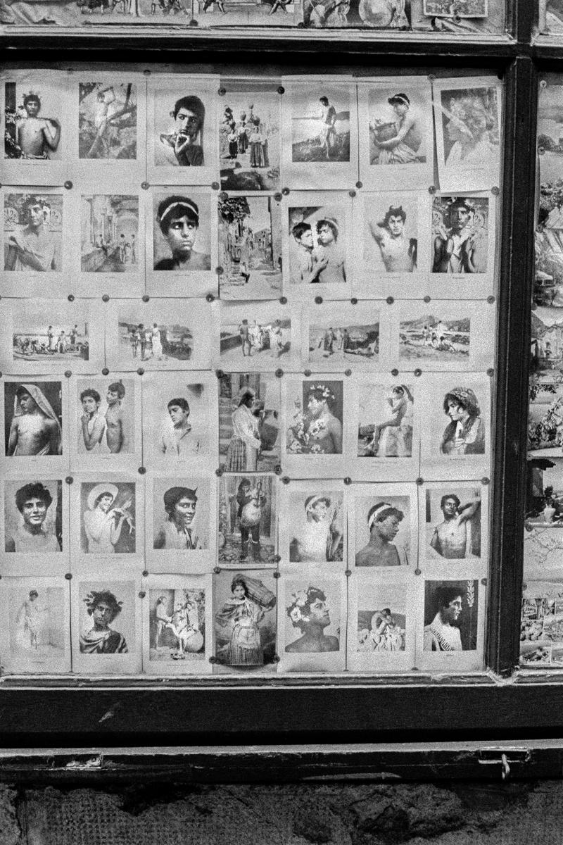 ITALY. Sicily. Taormina. The local studio photographer's window. 1964.