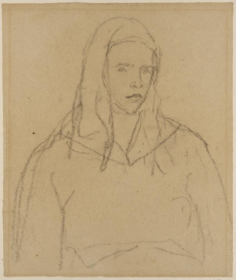 Study of a Breton girl