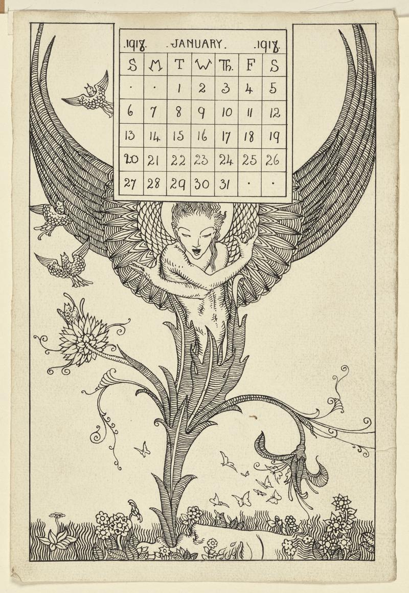Calendar for January 1918