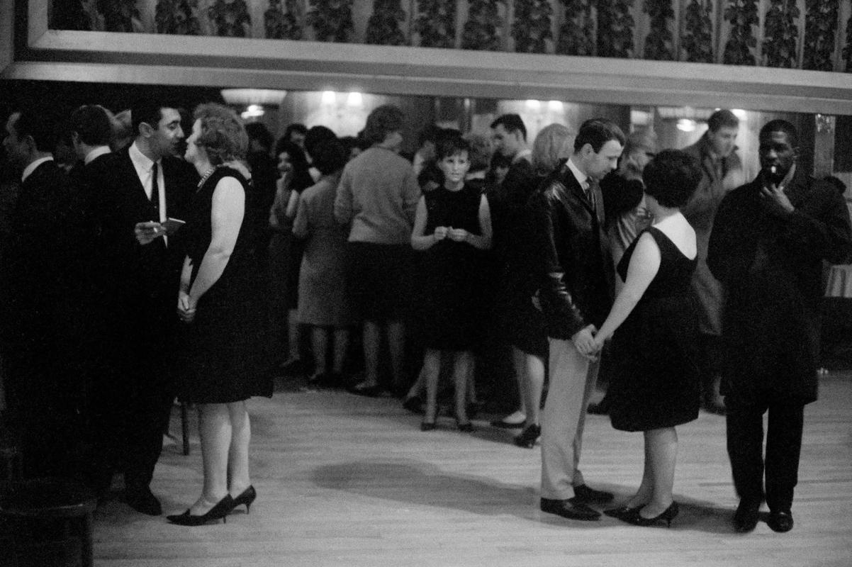 GB. ENGLAND. The Hammersmith Palais. The most famous mass dance hall of the 60's. Weekend crammed with youth mainly trying to find a girl/boy friend. For its time very multi-cultral. Joe LOSS Orchestra one of the most successful bands of the 50/60's. Singer Rose BRENNAN. Resident band at the Hammersmith Palais. 1963.