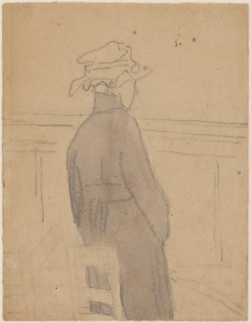 Woman standing in church