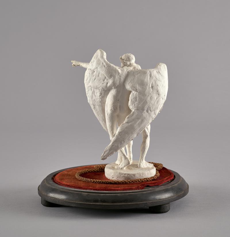 Old man and angel