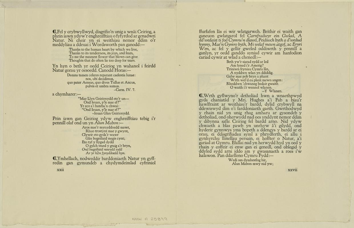 Caneuon Ceiriog detholiad