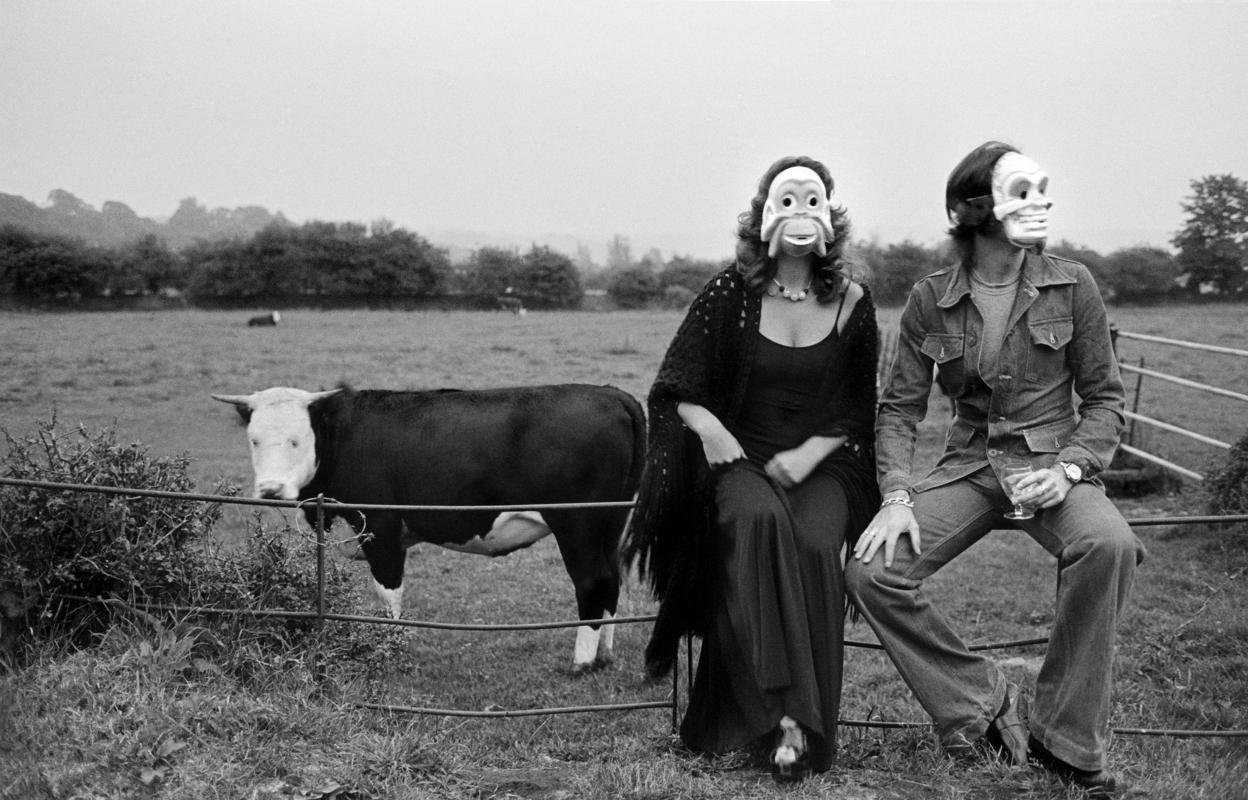 GB. WALES. Usk. Fancy dress party. 1974