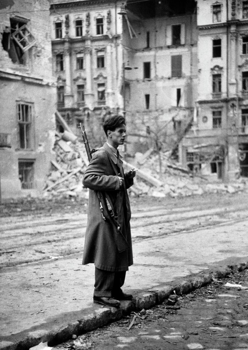HUNGARY. BUDAPEST. Hungarian Revolution. Freedom fighter. 1956.