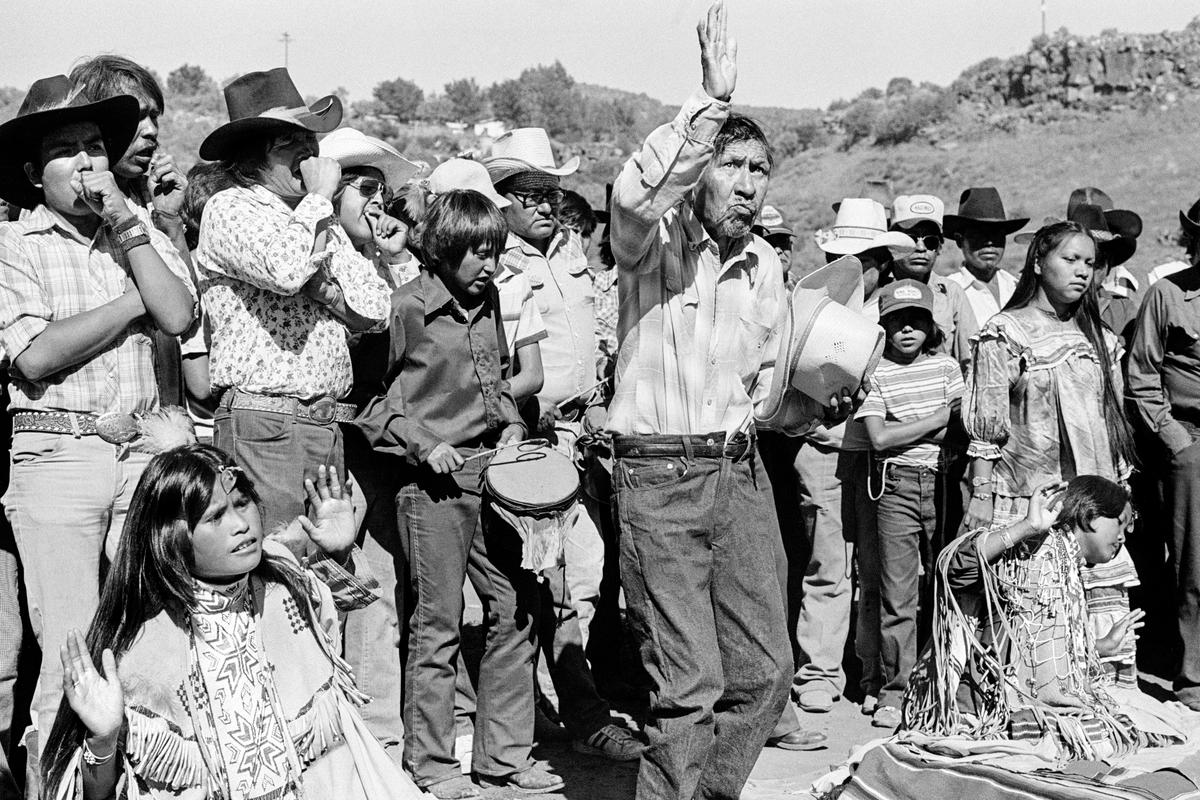 USA. ARIZONA. Apache.  Puberty ceremony for Apache girls. Apache Sunrise Dance. 1980.