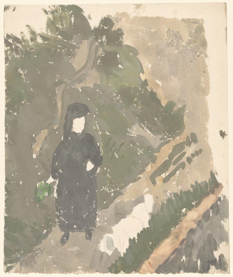 Woman with a dog
